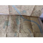 MAP OF THE CENTRAL DISTRICTS OF THE CAPITAL CITY OF WARSAW, STATE CARTOGRAPHIC PUBLISHING HOUSE, WARSAW 1955