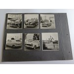 CAR, MOTORCYCLE, MOTOR, CARS, RACING, SET OF 12 PHOTOS ON A CARD FROM AN OLD ALBUM