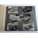 CAR OLD CARS SET OF 12 PHOTOS ON A CARD FROM AN OLD ALBUM