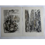 ANTONI UNIECHOWSKI, TEKA STARA WARSZAWA, WYDAWNICTWO SZTUKA 1955 R, 12 ILUSTRACJI, KOMPLETNA