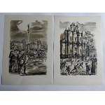 ANTONI UNIECHOWSKI, TEKA STARA WARSZAWA, WYDAWNICTWO SZTUKA 1955 R, 12 ILUSTRACJI, KOMPLETNA