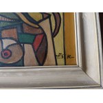 Josef DUBIEL von LERACH, Oil on cardboard Signed lower left: Josef Dubuel / von Lerach pinx; lower right: -ESLK-; on the reverse: -ESLK- / Entartete Schlesien Lerach Kunst / Name: ZENA KOZORAK