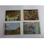 SET OF 9 POSTCARDS: POLISH PAINTINGS BY JÓZEF PANKIEWICZ, PUBLISHED BY RUCH