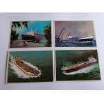 SET OF 16 POSTCARDS: SHIPS, RUSSIA, THE SOVIET UNION, THE ARCTIC, CRIMEA, LENIN, COMET