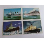 SET OF 16 POSTCARDS: SHIPS, RUSSIA, THE SOVIET UNION, THE ARCTIC, CRIMEA, LENIN, COMET