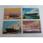SET OF 16 POSTCARDS: SHIPS, RUSSIA, THE SOVIET UNION, THE ARCTIC, CRIMEA, LENIN, COMET