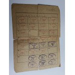 WORK CARD: VENUS FORTIFICATION CONSTRUCTION, 1944, SWASTIKA STAMP