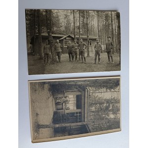 SET OF 2 PHOTOS: ZRĄB, ZAMOŚĆ, LUBLIN, SOLDIERS, ARMY, 1917