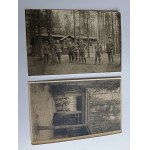 SET OF 2 PHOTOS: ZRĄB, ZAMOŚĆ, LUBLIN, SOLDIERS, ARMY, 1917