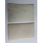 SET OF 2 PHOTOS: ZRĄB, ZAMOŚĆ, LUBLIN, SOLDIERS, ARMY, 1917