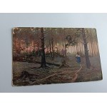 PAINTING: THE WONDERS OF POLISH NATURE IN THE FOREST AT SUNSET BY ST. ZYGMUNTOWICZ