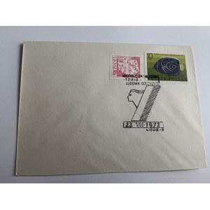 KOPERTA CHORZÓW 1972 R. ZNACZEK STEMPEL