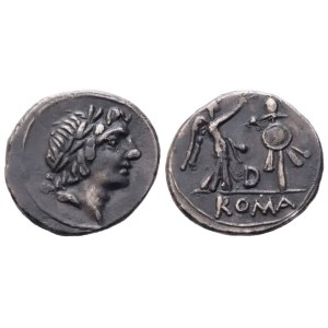 Anonymní, quinarius, 81 př. n. l.; stříbro (1,81 g; 13,8 mm; 2 h)