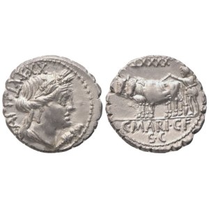 C. Marius Capito, Denarius serratus, Rome, 81 BC; AR (3,88 g; 18,4 mm; 5 h)