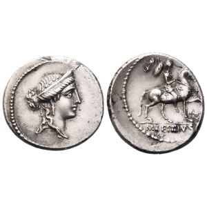 M. Aemilius Lepidus, denár, Řím, 61 př. n. l.; stříbro (3,91 g; 18,2 mm; tloušťka 3 mm)