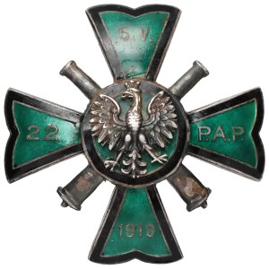 Odznaka, 22 Pułk Artylerii Polowej [50] - w SREBRZE