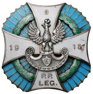 Odznaka, 9 Pułk Legionów - WIECZORKIEWICZ - Ilustrowana w Sawickim