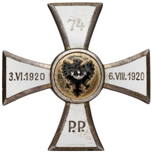 Odznaka, 74 Pułk Piechoty - w SREBRZE