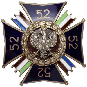Odznaka, 52 Pułk Piechoty Strzelców Kresowych - w SREBRZE