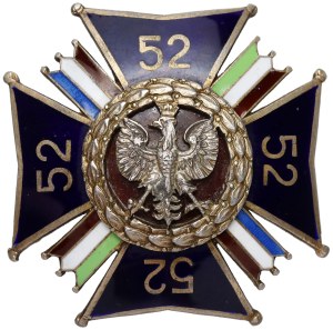 Odznaka, 52 Pułk Piechoty Strzelców Kresowych - w SREBRZE