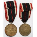 Niemcy, III Rzesza, Medal Zasługi Wojennej 1939 - zestaw (2szt)