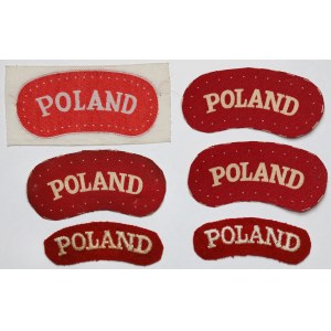 PSZnZ, Naszywki POLAND - zestaw (6szt)