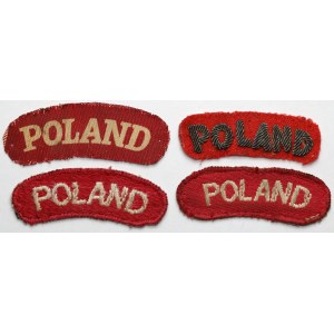 PSZnZ, Naszywki POLAND - zestaw (4szt)
