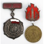PRL, Medal i odznaki okolicznościowe - zestaw (3szt)