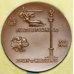 Medal 1965, 50-lat ruchu filatelistycznego w Warszawie - w pudełku