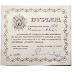 Odznaka i Miniatura, ORLĘTA Obrońcom Kresów 1919 - wz.1 + DYPLOM