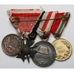 Austro-Węgry, Szpanga z odznaczeniami z okresu I Wojny Światowej