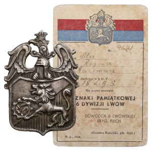 Odznaka, 6 Lwowska Brygada Strzelców 5 KDP + legitymacja