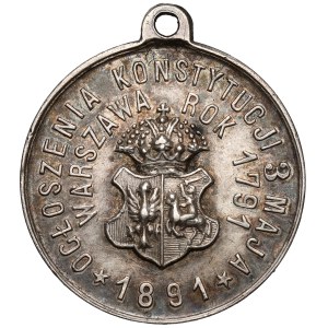 Medal, Srebro, 100-lecie Konstytucji 3 Maja 1891