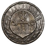 Przypinka patriotyczna, 54. Rocznica Powstania Styczniowego 1917