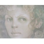 Leonor Fini (1918 Buenos Aires – 1996 Paris), Woman Among Flowers (Femme parmi les fleurs), circa 1970/1979