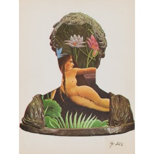 Jiří Kolář (1914 Protivín – 2002 Praha), „Verde – Hommage à Rousseau“ („Tráva“), 1977