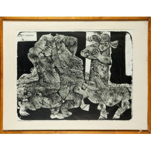 Stefan Suberlak (1928, Piotrowice Śląskie – 1994), The Dancing Village, 1960