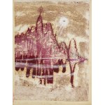 Adam Marczyński (1908 Kraków - 1985 Kraków), „Sobotnia góra”, ilustracja do baśni ze zbioru „Woda żywa”, 1958