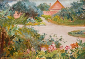 Stanisław Kaczor-Batowski (1866 Lwów - 1946 Lwów), Lato w ogrodzie, 1926