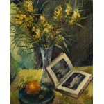 Igor TALWIŃSKI (1907–1983), Still Life with an Album and a Bouquet of Flowers, before 1939