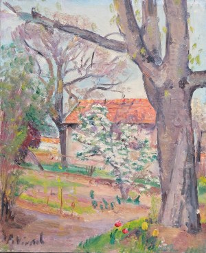 André Léon VIVREL (1886-1976), Wiosenny ogród