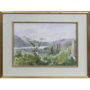 Henri Joseph HARPIGNIES (1819–1916)?, Pohled z Provence, 1899