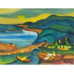 Bohumír HEROT (1914–1976), Boats on the Seashore, ca. 1950
