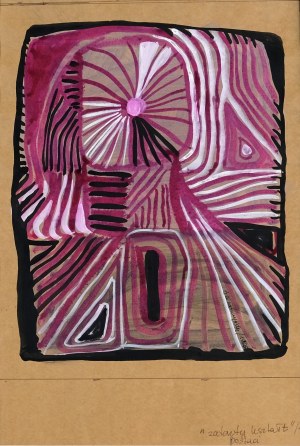 Halina WRZESZCZYŃSKA (1929-2018), Zatarty kształt postaci, 1965