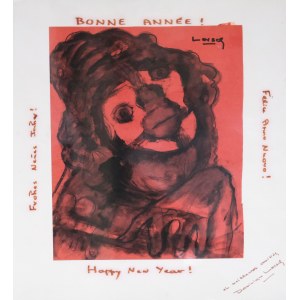 Dominique LORSCH (1930–1990), The Red Harlequin – Happy New Year!