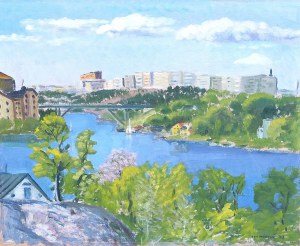 Dan MARTIN (1910 - 1999), Widok na Kopenhagę, 1943