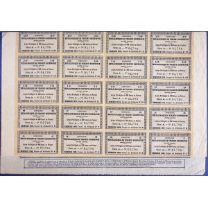 Verchny-Dnieprovsk Metallurgy, 500 francs Series A preferred stock from 1903.