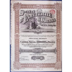 Elektrická loď Odessa, prevádzková akcia z roku 1910.