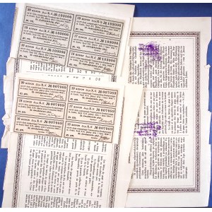Tow. Kredytowe m. Łodzi, 3 Listy Zastawne ser. X na 100. 1000 i 3000 zł, Łódź 193.