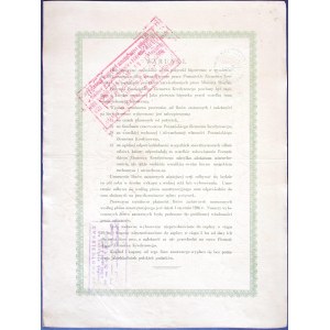 Caisse de crédit de Poznań, obligation de série K d'une valeur de 100 $, 1933, Poznań